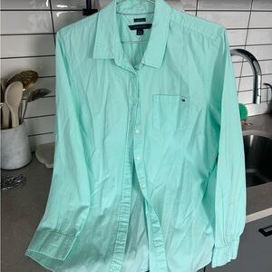 Tommy Hilfiger Mint Green Button Down Shirt